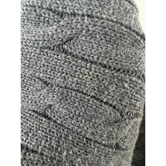 Jos A Bank Charcoal Gray Men’s XL Cable Knit Sweater Cozy Minimalist Capsule - Picture 4 of 9